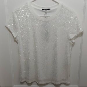 Sequin Short Sleeve Tee